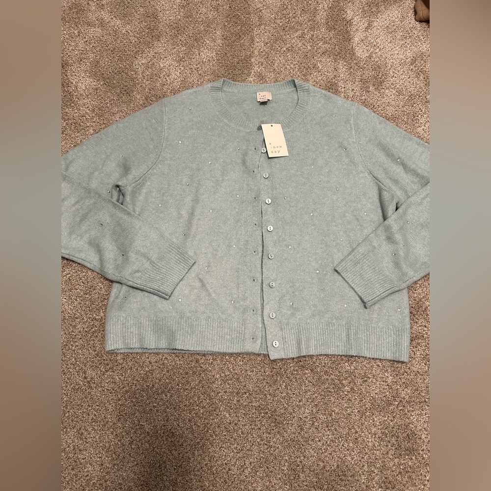 A New Day Soft Blue Cardigan‎